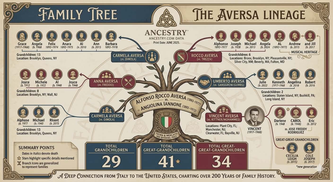 Aversa family tree reference