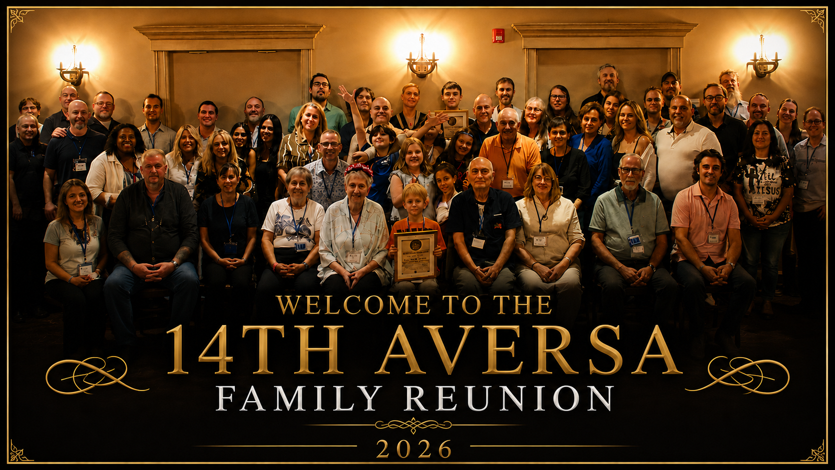 Aversa family reunion group photo
